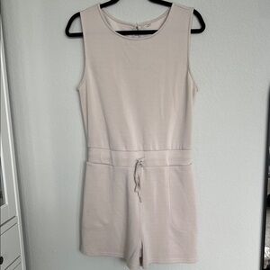 Unbranded Cream Tan Sleeveless Romper